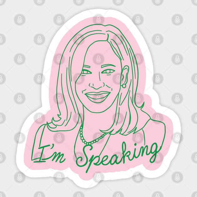 I'm Speaking, Kamala Harris - 2 Sticker by centeringmychi